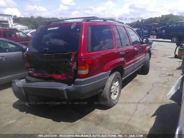 1J4GW48S94C339171 - 2004 JEEP GRAND CHEROKEE LAREDO/COLUMBIA/FREEDOM 红色 照片 4