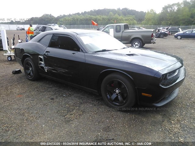 2C3CDYAG0EH110470 - 2014 DODGE CHALLENGER SXT BLACK photo 1