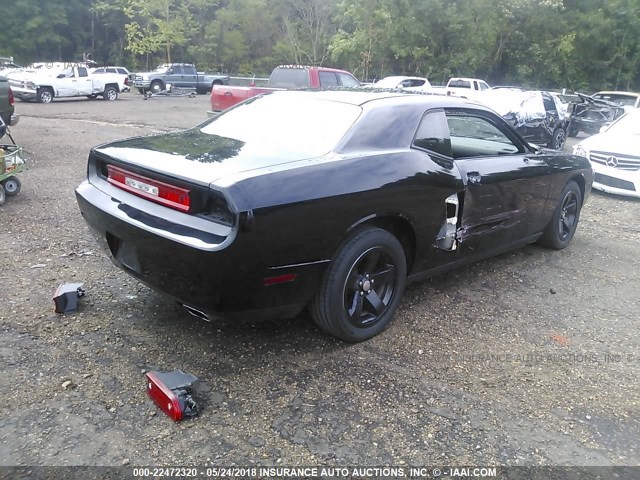 2C3CDYAG0EH110470 - 2014 DODGE CHALLENGER SXT BLACK photo 4