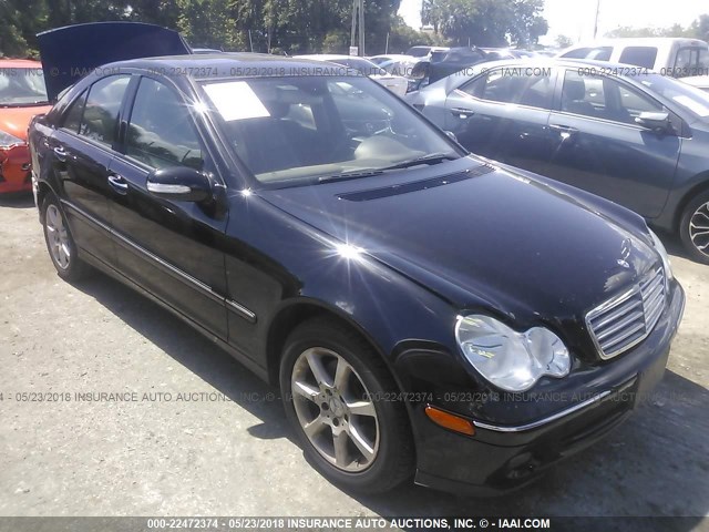 WDBRF92H57F899263 - 2007 MERCEDES-BENZ C 280 4MATIC BLACK photo 1