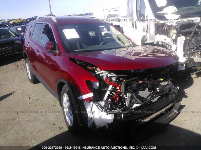 5N1AT2MV3JC734303 - 2018 NISSAN ROGUE SV/SL RED photo 1