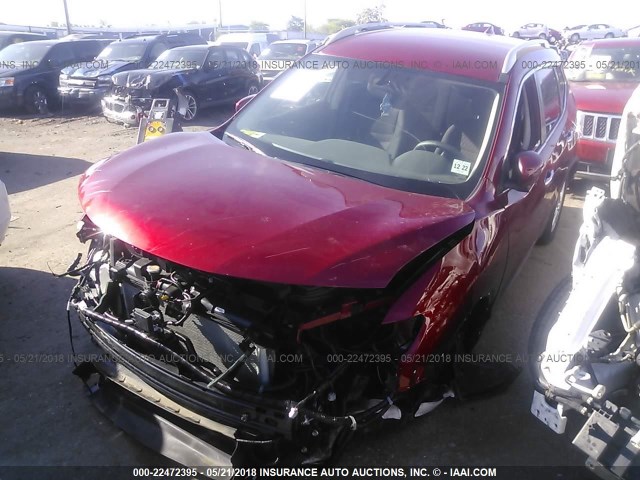 5N1AT2MV3JC734303 - 2018 NISSAN ROGUE SV/SL RED photo 2