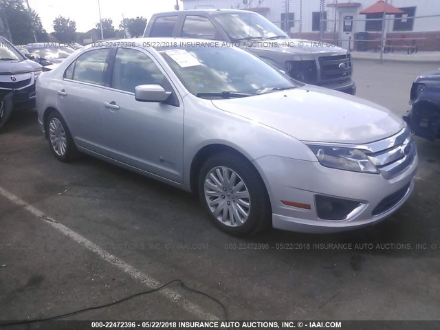 3FADP0L31AR284636 - 2010 FORD FUSION HYBRID SILVER photo 1