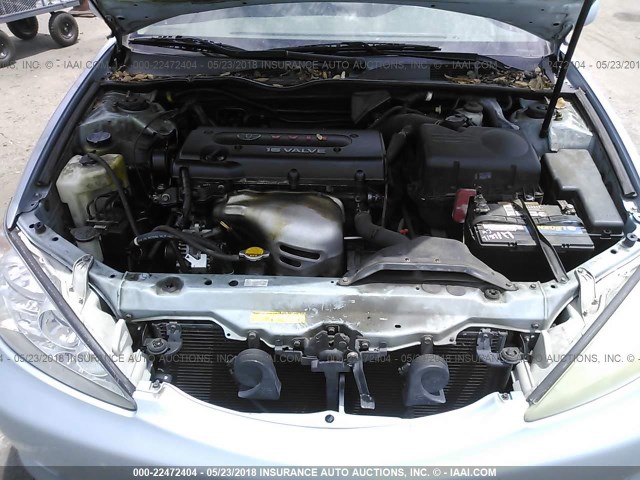 4T1BE32K35U539489 - 2005 TOYOTA CAMRY LE/XLE/SE ღია ლურჯი ფოტო 10