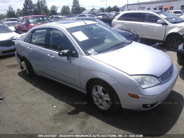 1FAHP38Z65W137585 - 2005 FORD FOCUS ZX4 ST Light Blue photo 1