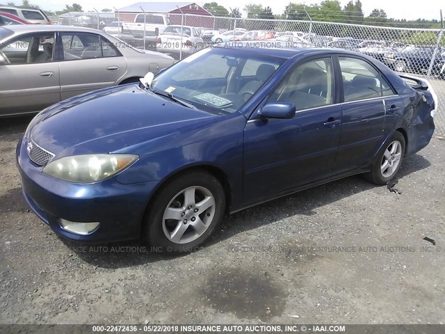 4T1BE32K95U021435 - 2005 TOYOTA CAMRY LE/XLE/SE Mavi foto 2