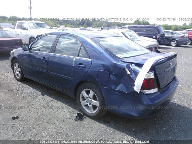 4T1BE32K95U021435 - 2005 TOYOTA CAMRY LE/XLE/SE Mavi foto 3