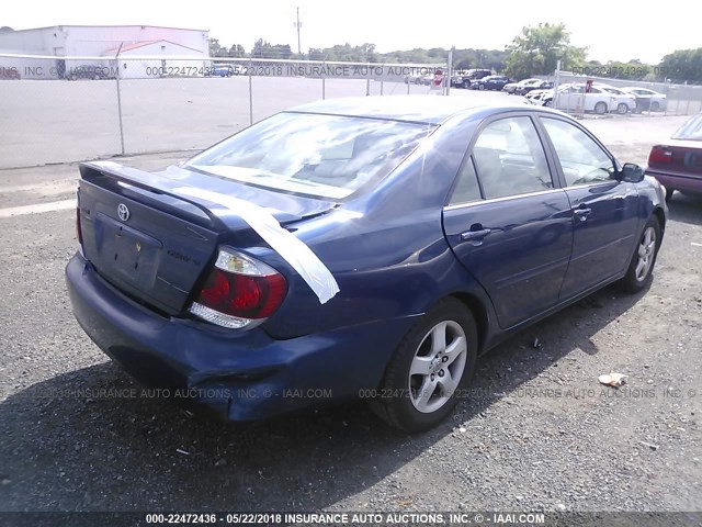 4T1BE32K95U021435 - 2005 TOYOTA CAMRY LE/XLE/SE Mavi foto 4