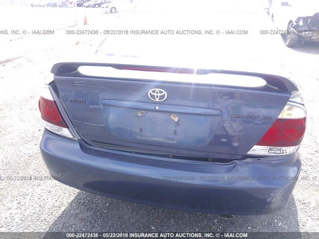 4T1BE32K95U021435 - 2005 TOYOTA CAMRY LE/XLE/SE Mavi foto 6