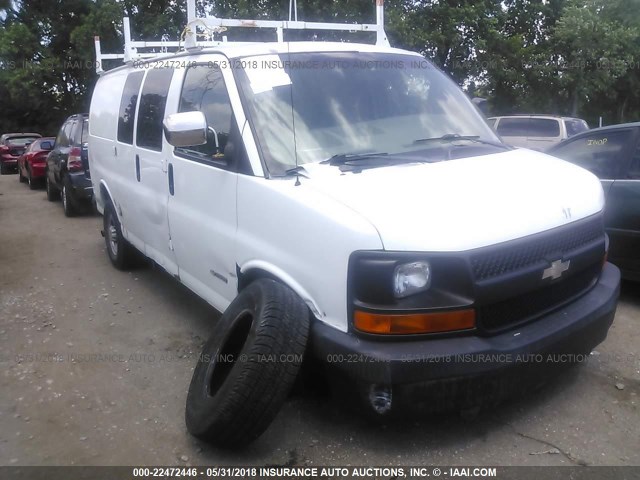 1GCGG25V241210092 - 2004 CHEVROLET EXPRESS G2500  WHITE photo 1