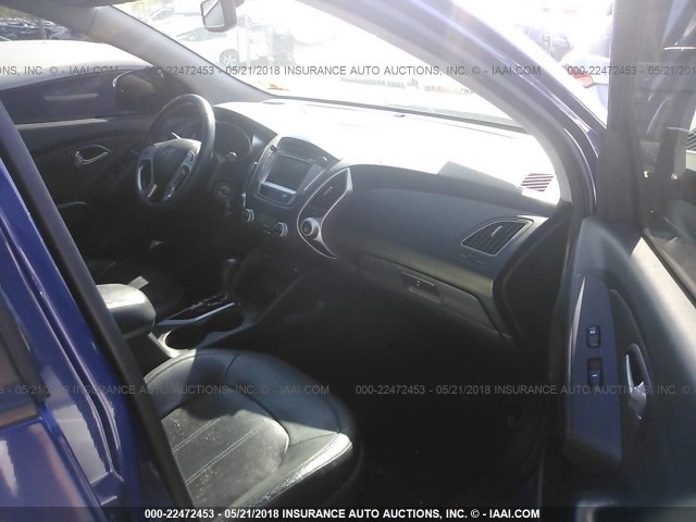 KM8JUCAC4BU283223 - 2011 HYUNDAI TUCSON GLS/LIMITED Dark Blue photo 5