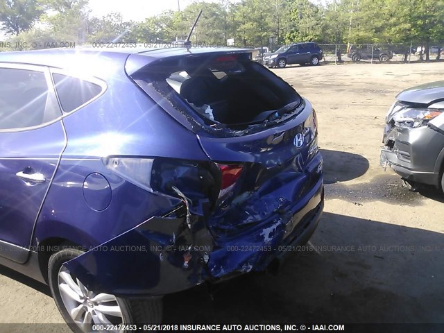 KM8JUCAC4BU283223 - 2011 HYUNDAI TUCSON GLS/LIMITED 深蓝色 照片 6