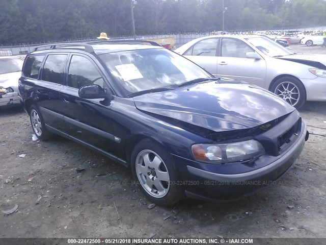 YV1SW58D912077462 - 2001 VOLVO V70 2.4T BLUE photo 1