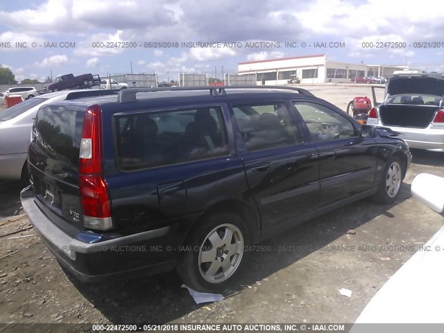 YV1SW58D912077462 - 2001 VOLVO V70 2.4T BLUE photo 4