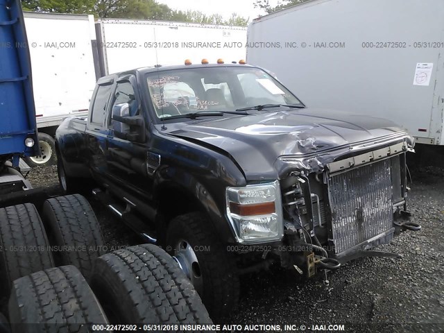 1FTWW33R68EB62895 - 2008 FORD F350 4X4 CREWCAB  BROWN photo 1