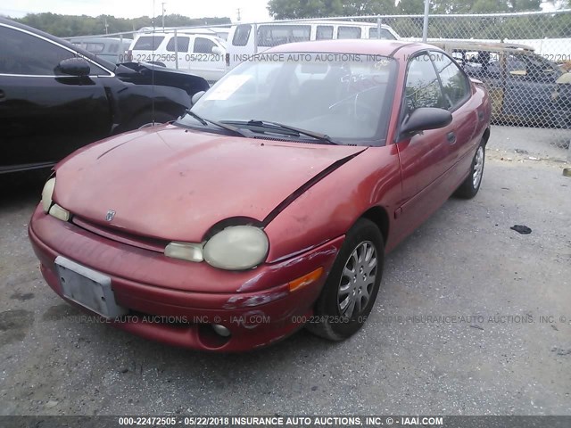 1B3ES47Y8VD122657 - 1997 DODGE NEON HIGHLINE/SPORT RED photo 2