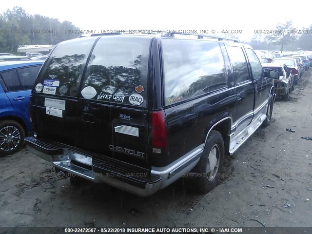 1GNFK16K6RJ323647 - 1994 CHEVROLET SUBURBAN K1500 BLACK photo 4