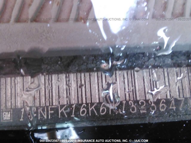 1GNFK16K6RJ323647 - 1994 CHEVROLET SUBURBAN K1500 BLACK photo 9