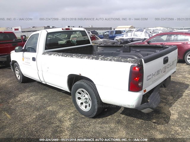 3GCEC14X36G159853 - 2006 CHEVROLET SILVERADO C1500 WHITE photo 3