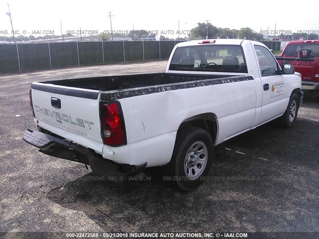 3GCEC14X36G159853 - 2006 CHEVROLET SILVERADO C1500 WHITE photo 4