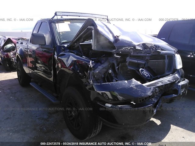 1FTRF02288KE97447 - 2008 FORD F150 BLACK photo 1