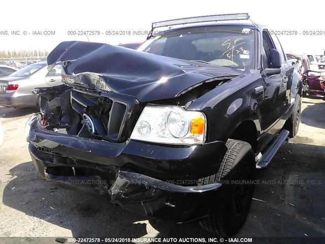 1FTRF02288KE97447 - 2008 FORD F150 BLACK photo 2