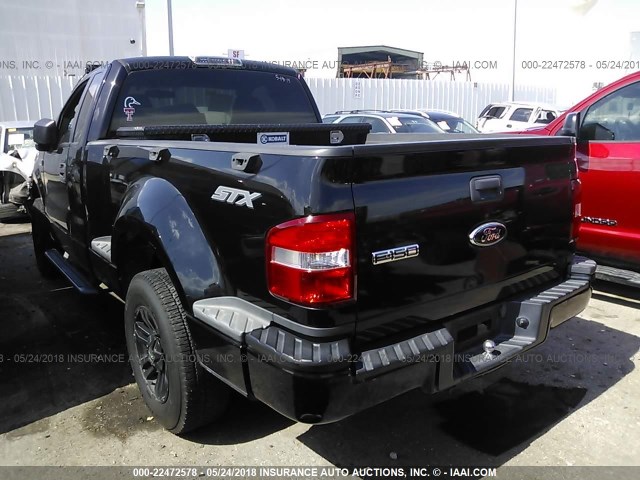 1FTRF02288KE97447 - 2008 FORD F150 BLACK photo 3