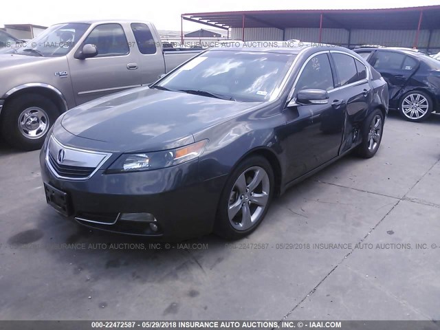 19UUA9F50DA003729 - 2013 ACURA TL TECH GRAY photo 2
