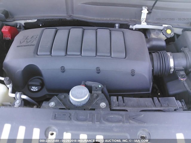 5GALRBED4AJ107110 - 2010 BUICK ENCLAVE CXL 白色 照片 10