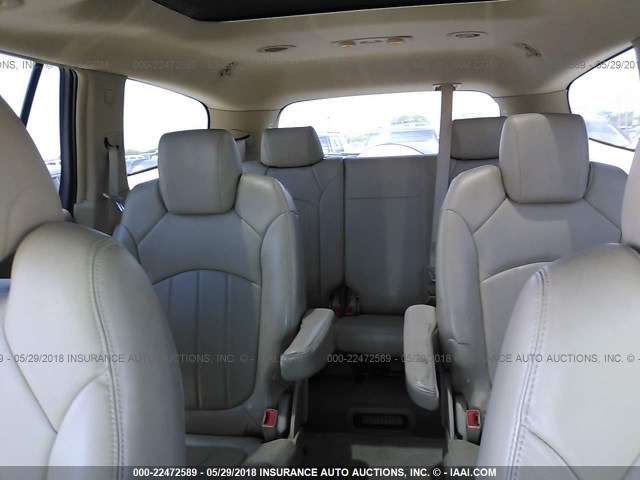 5GALRBED4AJ107110 - 2010 BUICK ENCLAVE CXL 白色 照片 8