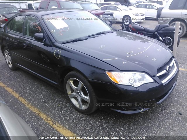 4S3BL616287203674 - 2008 SUBARU LEGACY 2.5I BLACK photo 1