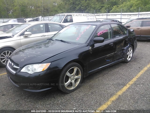 4S3BL616287203674 - 2008 SUBARU LEGACY 2.5I BLACK photo 2