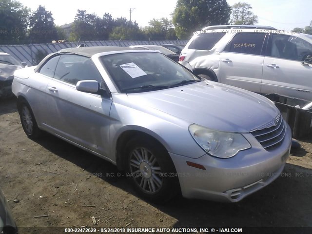 1C3LC55R08N573296 - 2008 CHRYSLER SEBRING TOURING SILVER photo 1