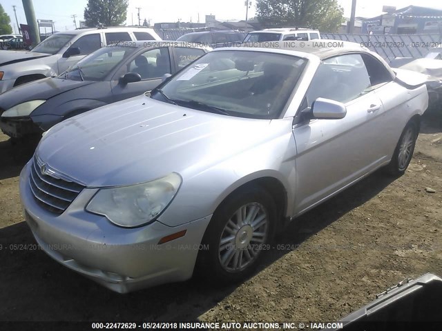 1C3LC55R08N573296 - 2008 CHRYSLER SEBRING TOURING SILVER photo 2