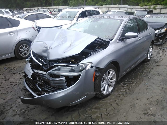 1C3CCCAB4GN160681 - 2016 CHRYSLER 200 LIMITED SILVER photo 2