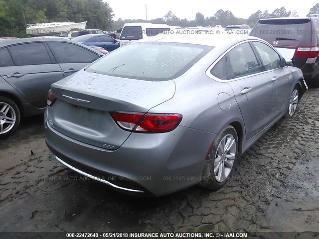 1C3CCCAB4GN160681 - 2016 CHRYSLER 200 LIMITED SILVER photo 4