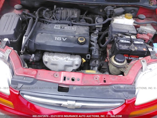 KL1TD66628B070946 - 2008 CHEVROLET AVEO LS 红色 照片 10