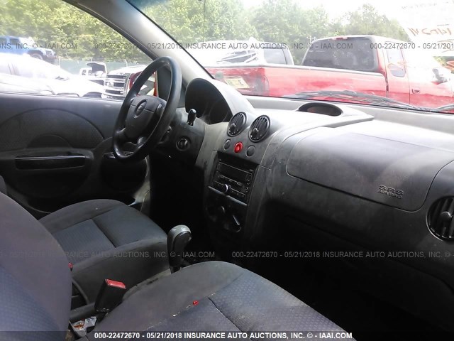 KL1TD66628B070946 - 2008 CHEVROLET AVEO LS RED photo 5