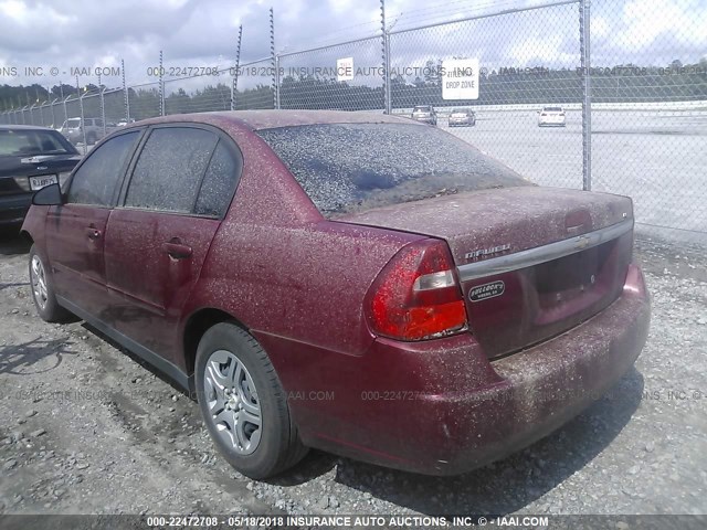 1G1ZS58F67F107481 - 2007 CHEVROLET MALIBU LS მუქწითელი ფოტო 3