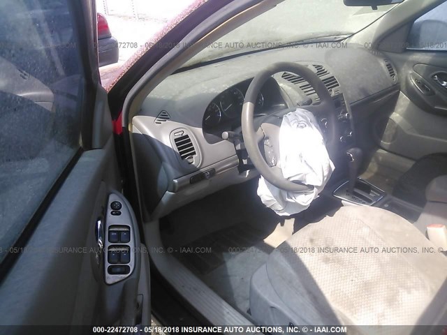 1G1ZS58F67F107481 - 2007 CHEVROLET MALIBU LS მუქწითელი ფოტო 5