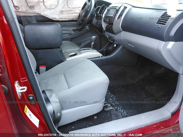 5TFLU4EN9DX062359 - 2013 TOYOTA TACOMA DOUBLE CAB წითელი ფოტო 5