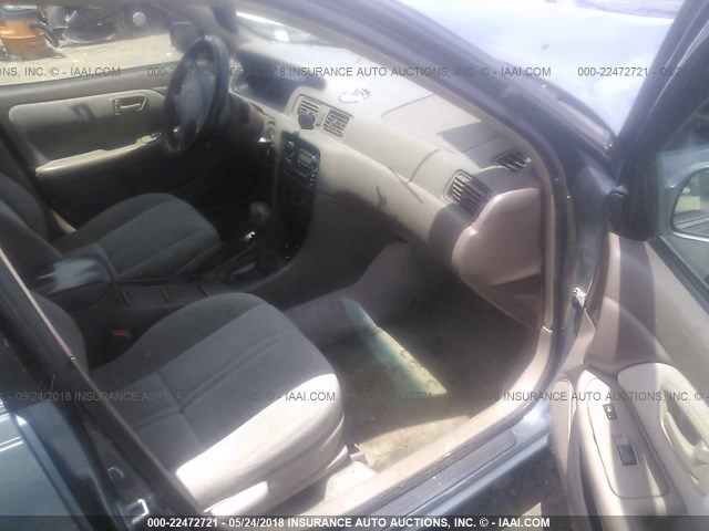 4T1BG28KX1U797868 - 2001 TOYOTA CAMRY CE/LE/XLE BLUE photo 5