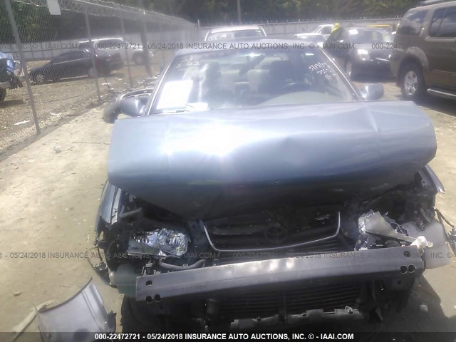 4T1BG28KX1U797868 - 2001 TOYOTA CAMRY CE/LE/XLE BLUE photo 6