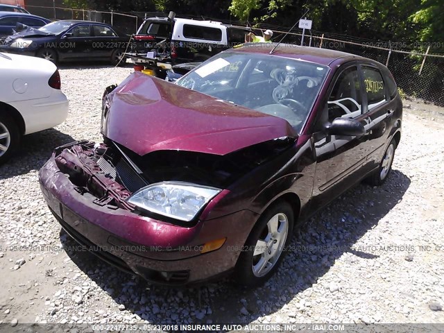 1FAHP37N57W335916 - 2007 FORD FOCUS ZX5/S/SE/SES 栗色 照片 2