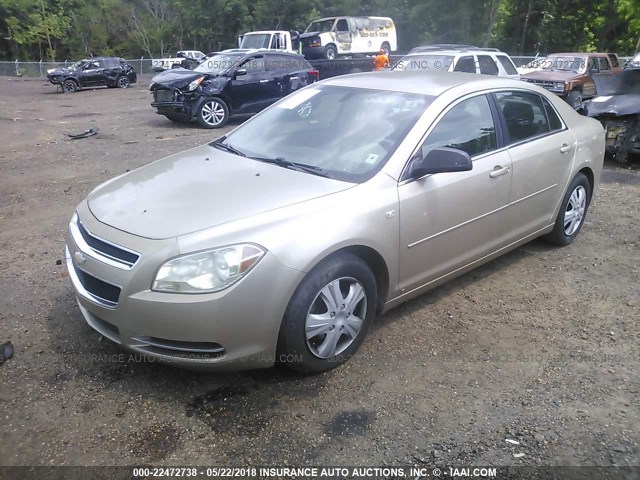 1G1ZG57B08F199043 - 2008 CHEVROLET MALIBU LS Champagne photo 2