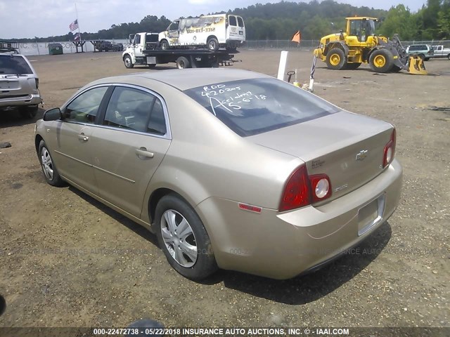 1G1ZG57B08F199043 - 2008 CHEVROLET MALIBU LS Champagne photo 3