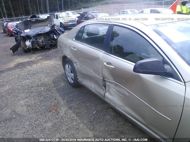 1G1ZG57B08F199043 - 2008 CHEVROLET MALIBU LS Champagne photo 6