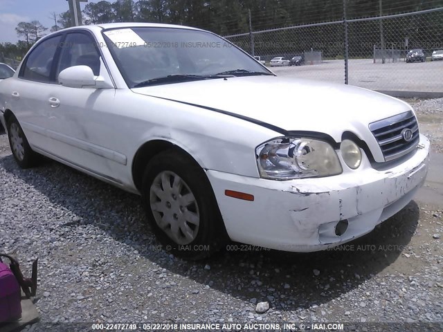 KNAGD126655388093 - 2005 KIA OPTIMA LX/EX WHITE photo 1