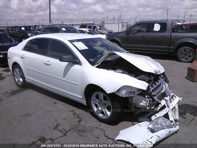 1G1ZB5E16BF120068 - 2011 CHEVROLET MALIBU LS WHITE photo 1