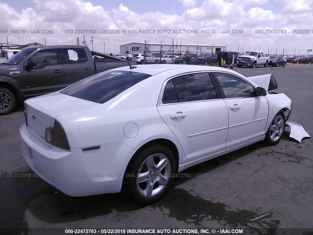 1G1ZB5E16BF120068 - 2011 CHEVROLET MALIBU LS WHITE photo 4